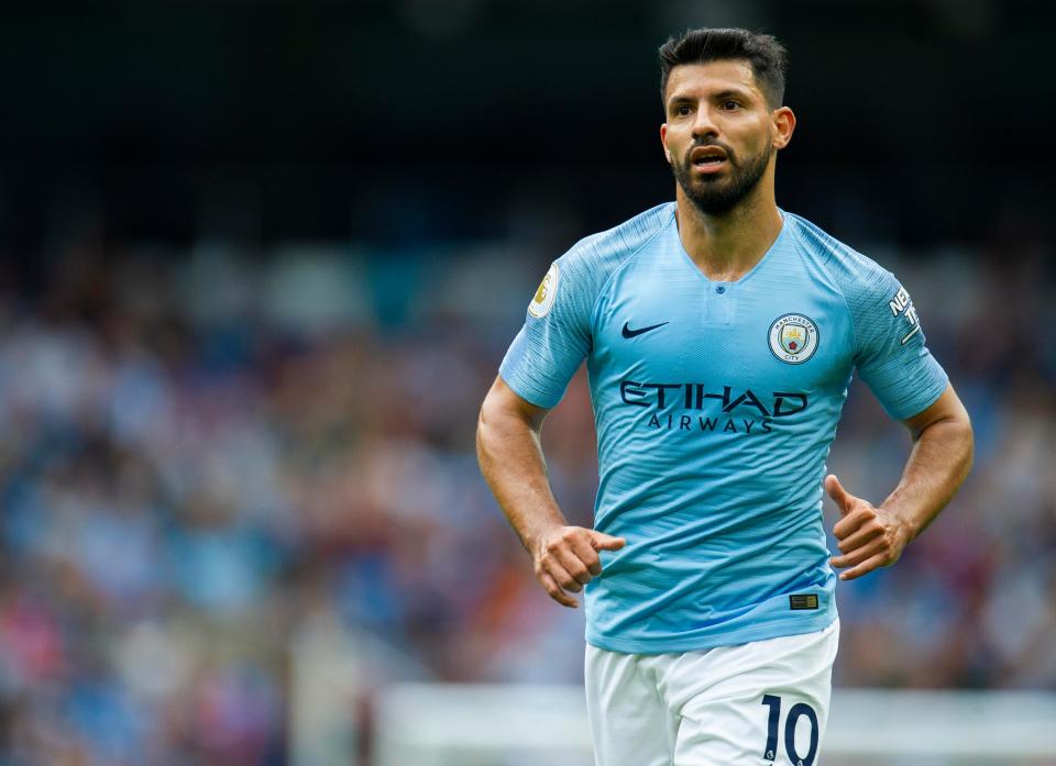  Sergio Aguero will return to action for Pep Guardiola's side this weekend