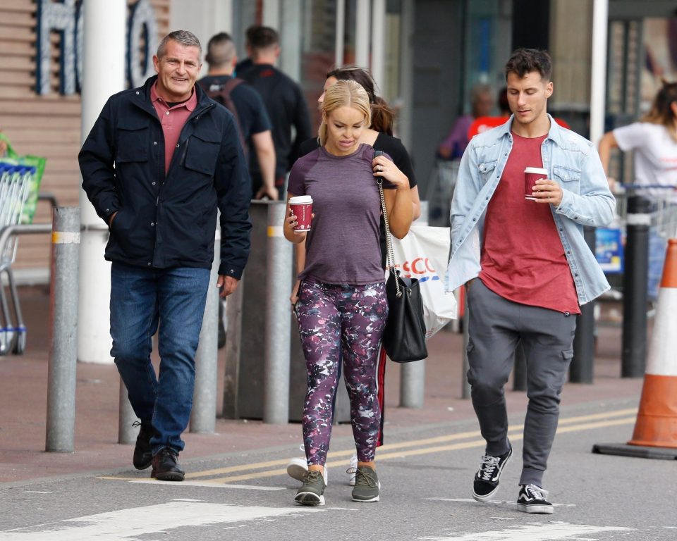  Strictly star Katie followed closely by her bodyguard while on a coffee break with dancing partner Gorka