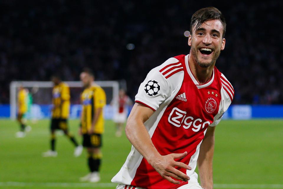 Arsenal have made a £8million bid for Ajax defender Nicolas Tagliafico