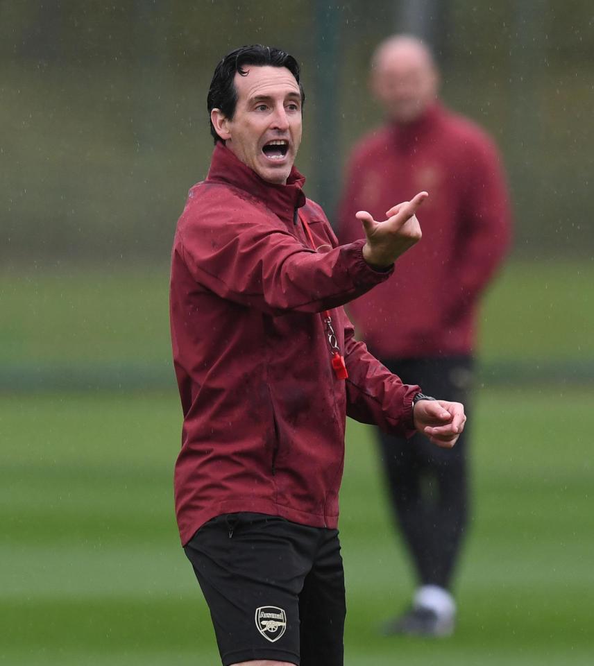  Emery is far more combative on the training ground than his predecessor Arsene Wenger