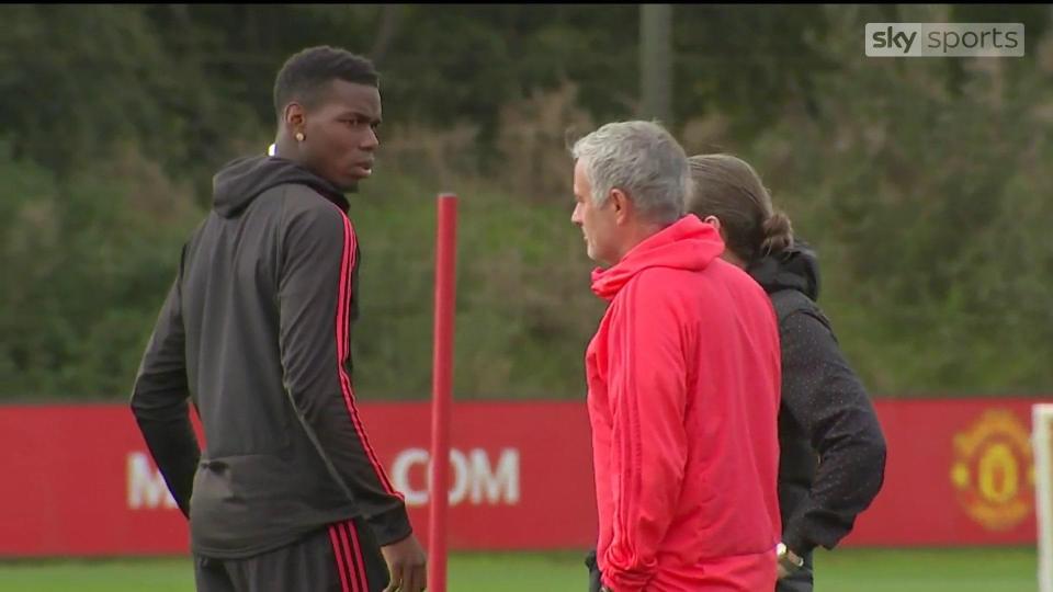  Paul Pogba and Jose Mourinho had a public falling out during training