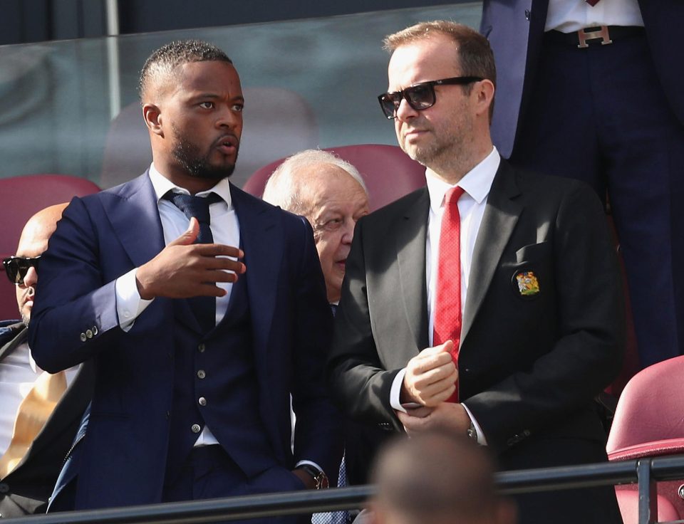  Patrice Evra and Ed Woodward have been spotted in the directors' box watching United together recently 