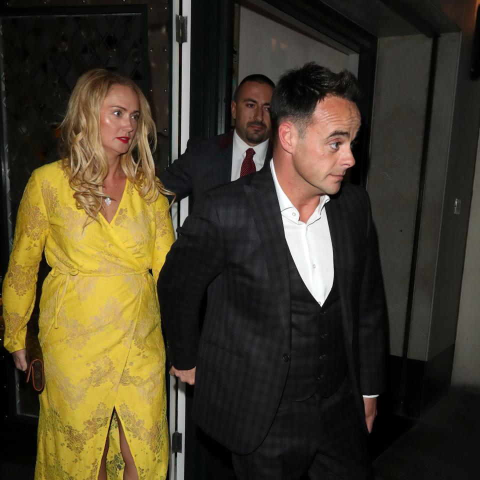  Ant McPartlin and his girlfriend Anne-Marie Corbett spotted together at the Ivy Club in London