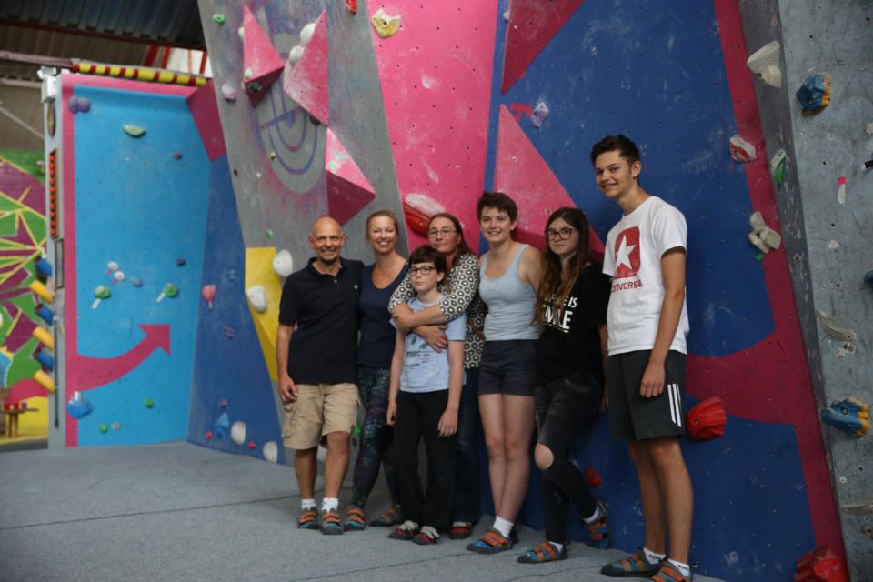  The families met up at the end of the show