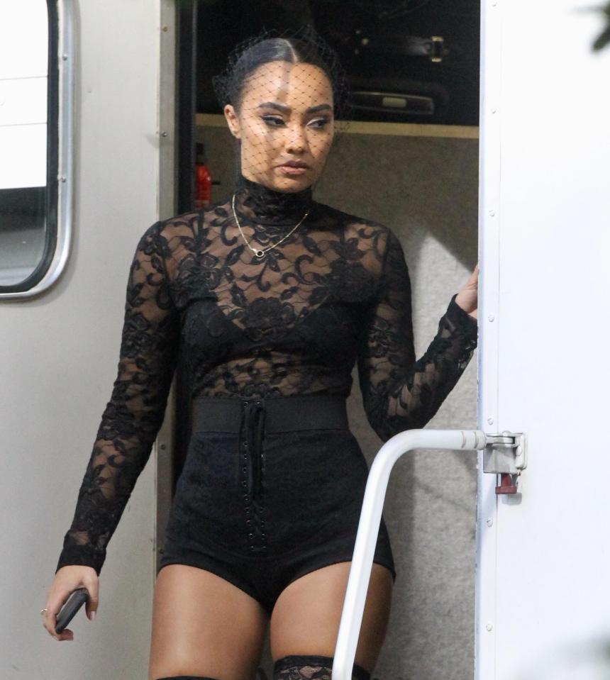  Leigh-Anne Pinnock commanded attention in a daring look on set of Little Mix's Woman Like Me music video