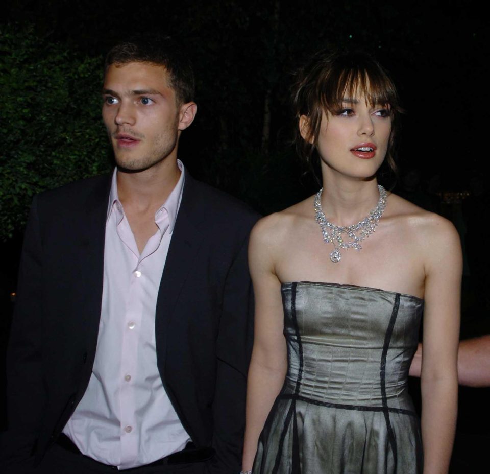  Keira at the King Arthur premiere afterparty in 2004 with boyfriend at the time Jamie Dornan