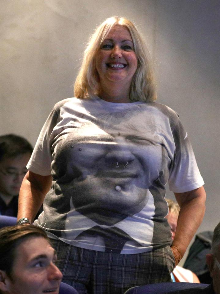  One superfan even wore a t-shirt with his face on