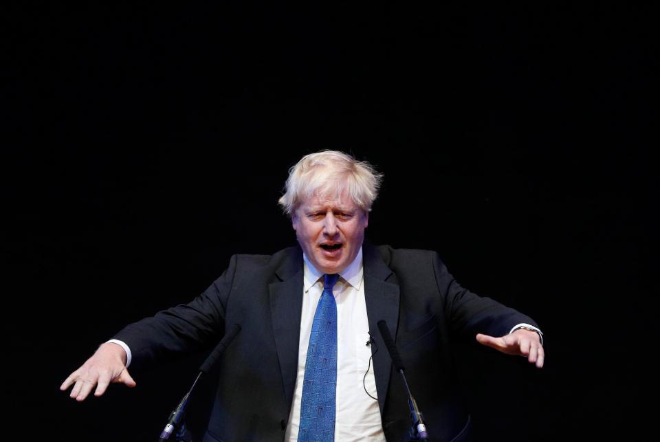  Boris Johnson at the Tory party conference