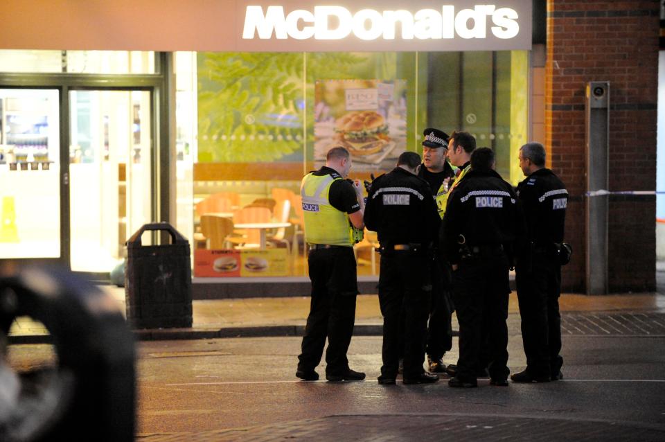  It is believed that the fight broke out close to a McDonald's in Birmingham city centre