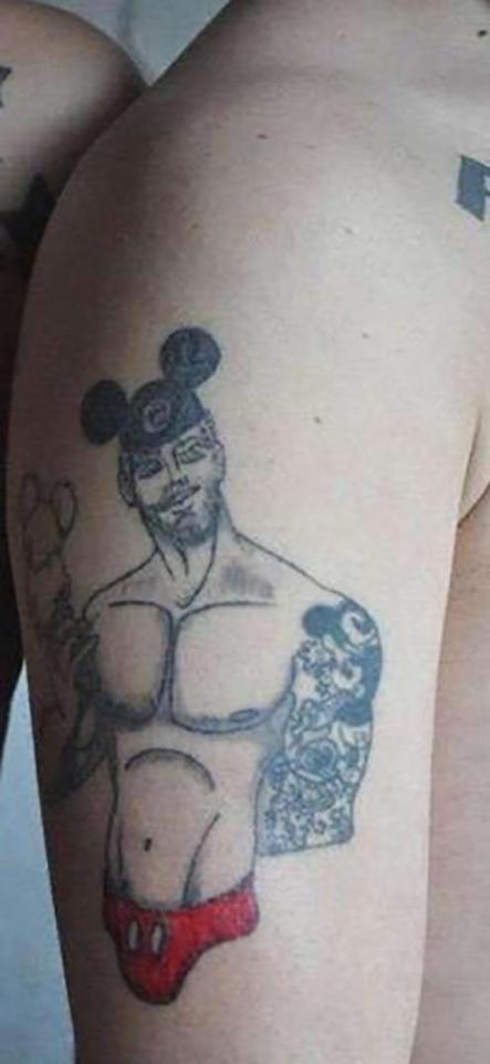  This rather racy image of Mickey Mouse isn't at all creepy...