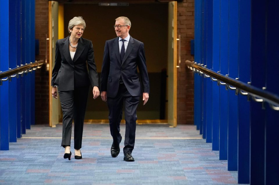  The Mays walking to the conference venue in Birmingham