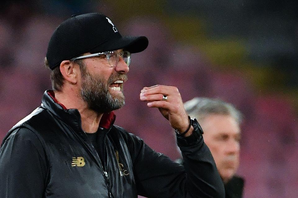  Jurgen Klopp's side have 19 points from their opening seven Prem games