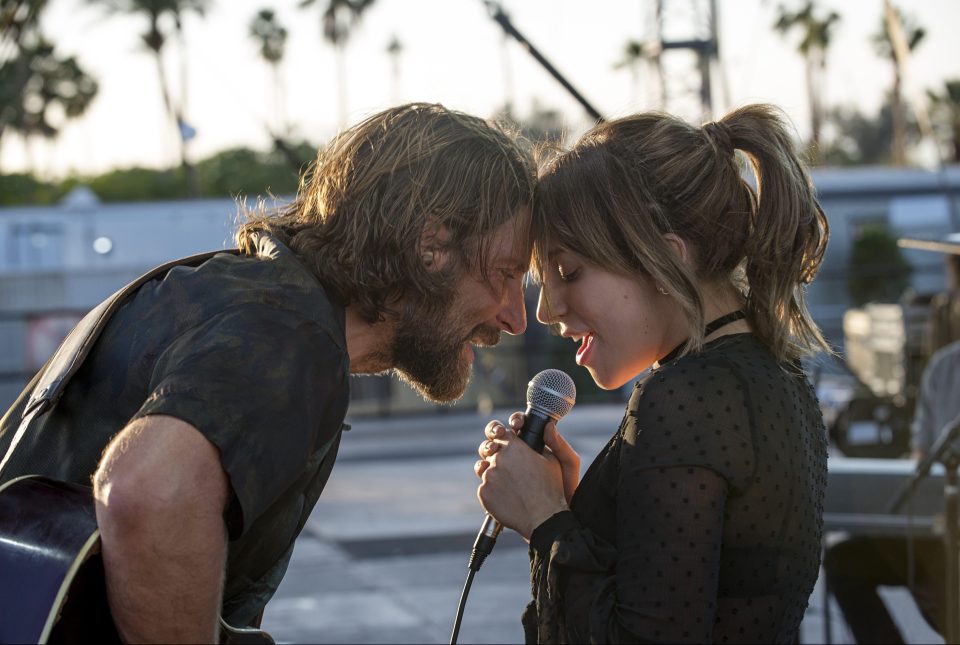  Bradley Cooper as Jack and Lady Gaga as Ally in the fourth remake of A Star is Born