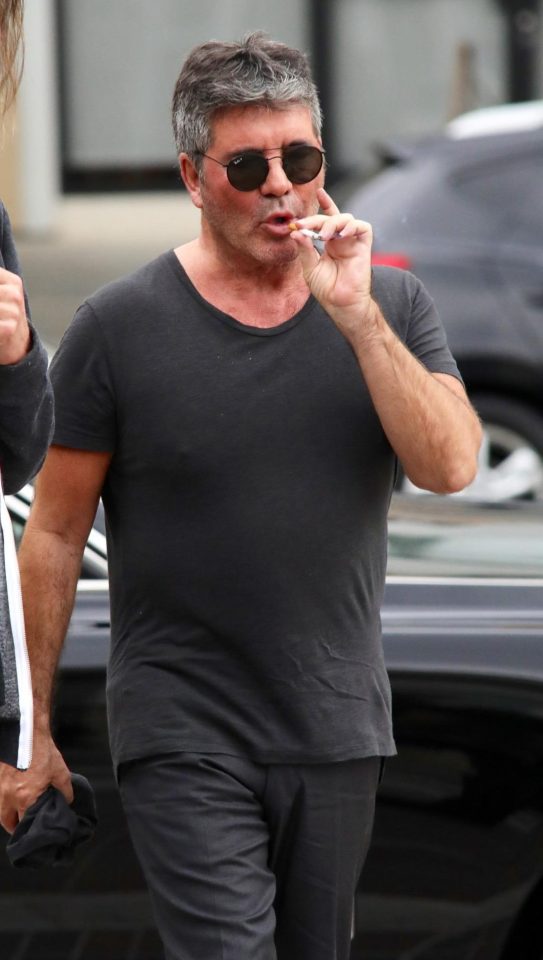  Simon Cowell snapped smoking while filming America's Got Talent — despite previously vowing to quit