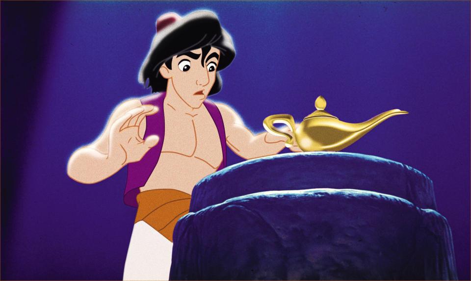  Good characters, like Aladdin, are portrayed as pale-skinned