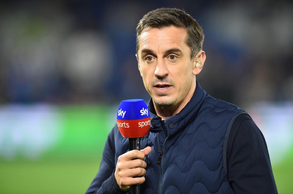  Gary Neville believes the two Premier League sides will fall short