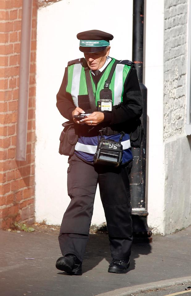  Brunt, originally from Essex, out and about ticketing cars in Lincolnshire