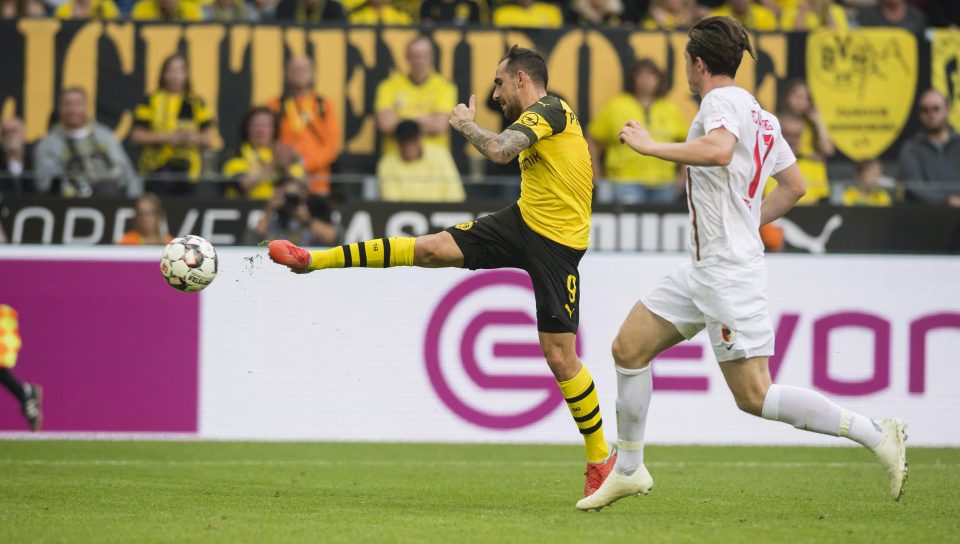  Paco Alcacer hit a treble for Dortmund against Augsburg last week