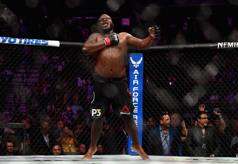  Derrick Lewis treated fans to a real show after his win