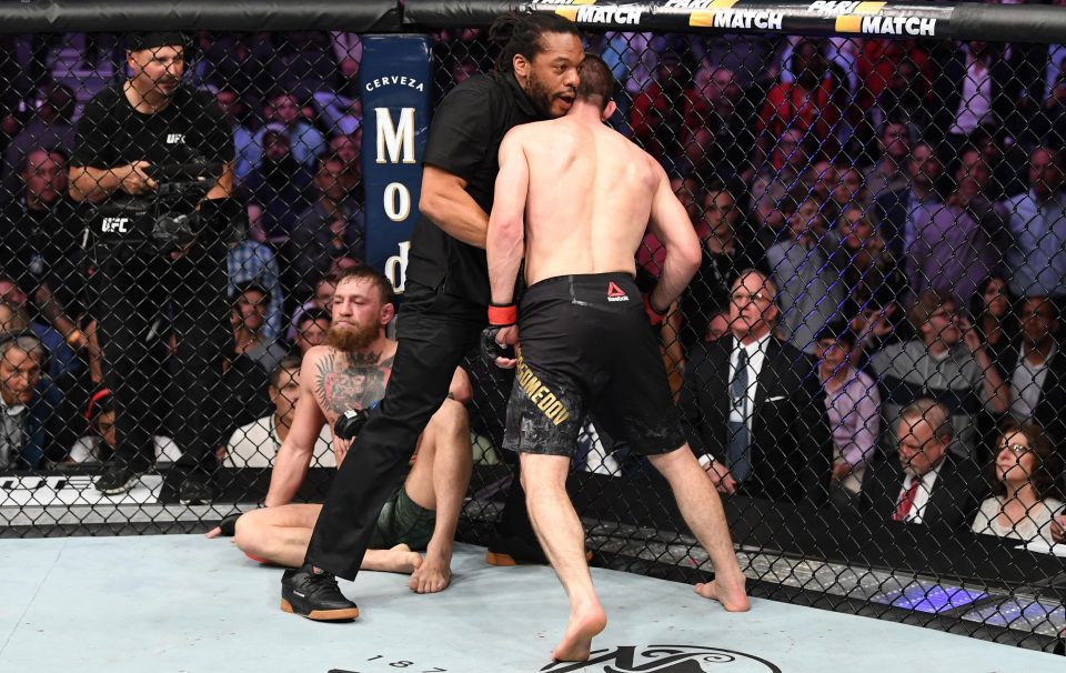  Conor McGregor was beaten by Khabib Nurmagomedov in Las Vegas