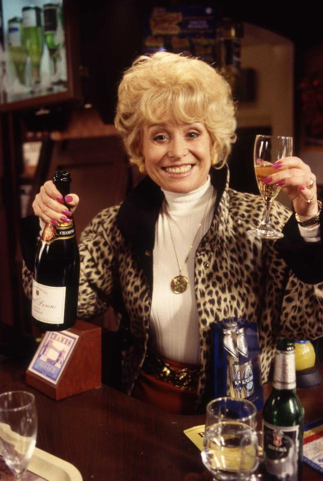  Barbara's portrayal of feisty landlady Peggy Mitchell was a big hit on EastEnders