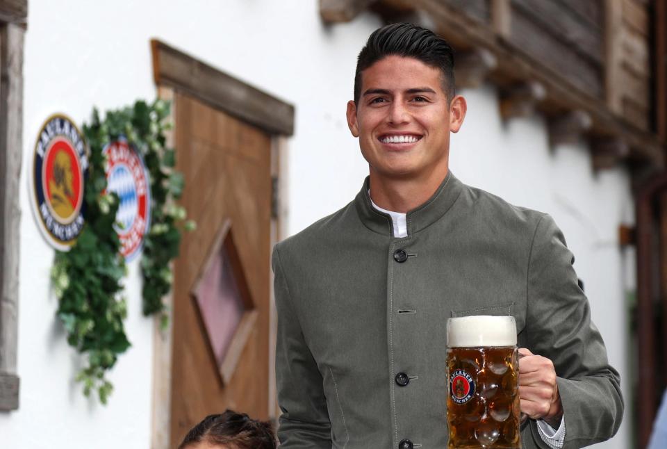  James Rodriguez has netted twice in eight games for the German club this season