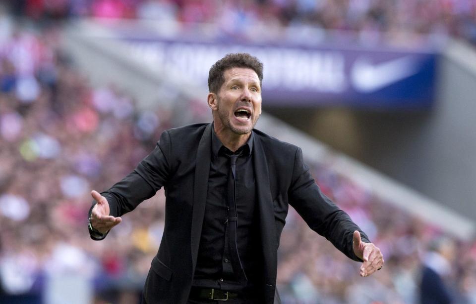  Diego Simeone is looking to maintain Atletico's perfect Champions League start