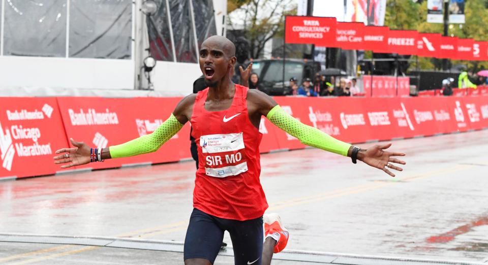  Mo Farah set a European record as he won the Chicago Marathon