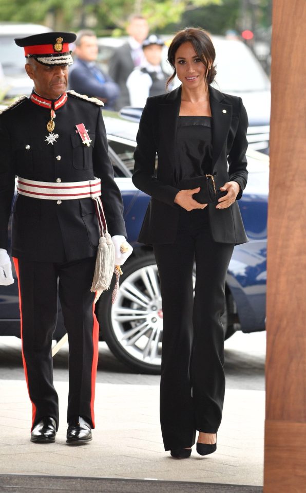  The Duchess wore a black suit to the WellChild Awards 2018