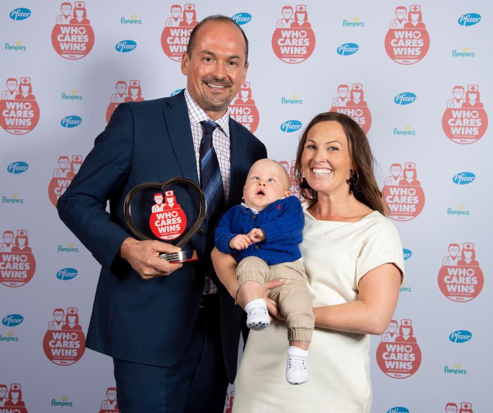  Dr Peter Reynolds, 52, was awarded Best Neonatal specialist for treating Frankie Thompson who was born at just 24 weeks