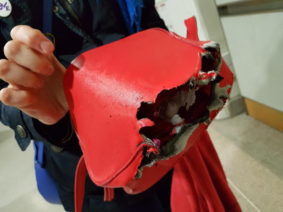  Paul and Margot Seymour say a handbag was ripped to pieces