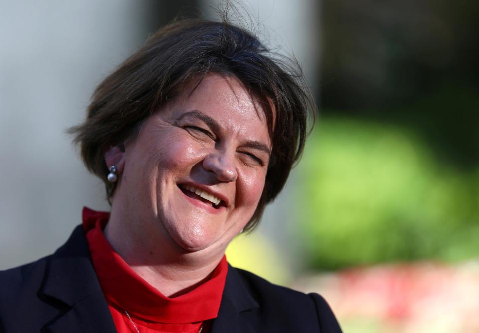  Arlene Foster has been in sticking it to Michel Barnier over the Irish border