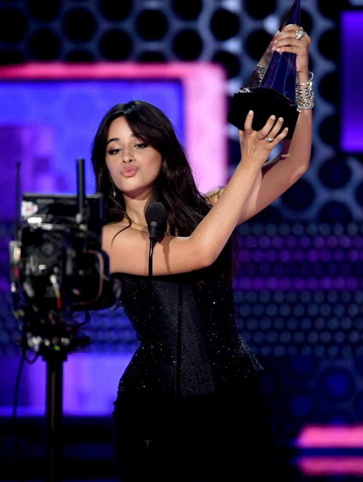  Camila Cabello was delighted to win for her hit song Havana