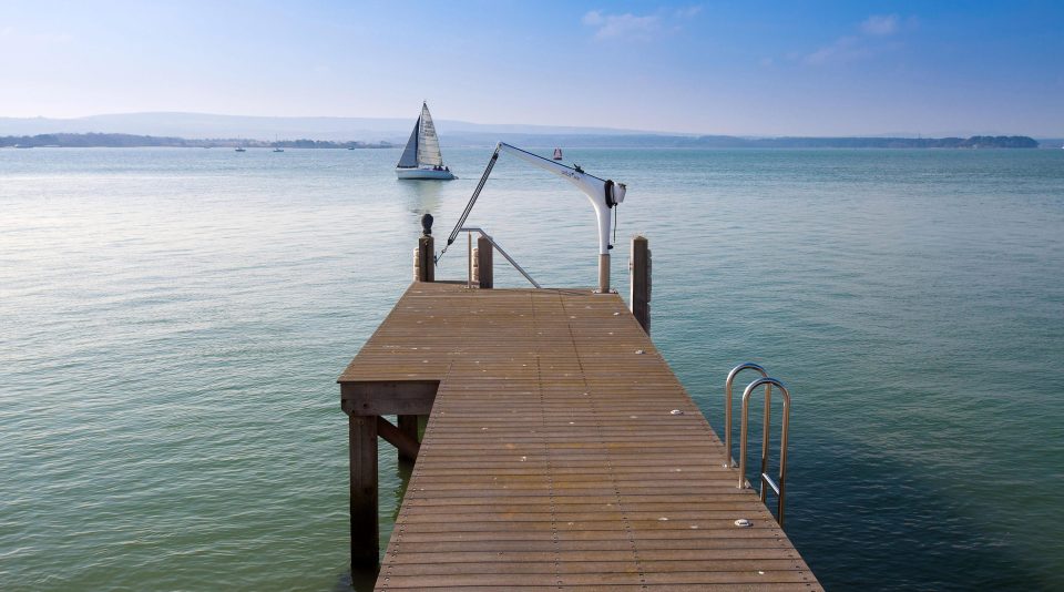  One house comes with its own yacht jetty