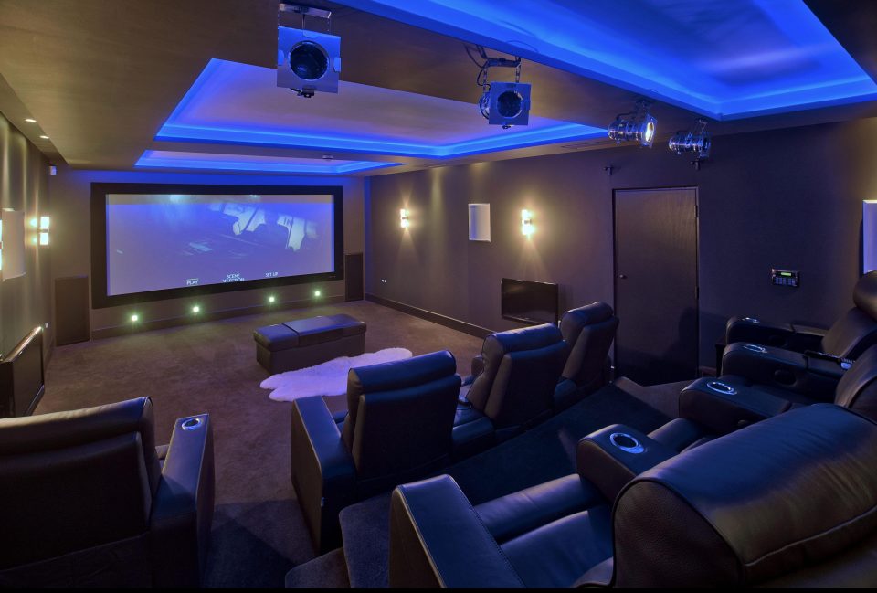  Several of the plush homes in the exclusive spot boast indoor cinemas