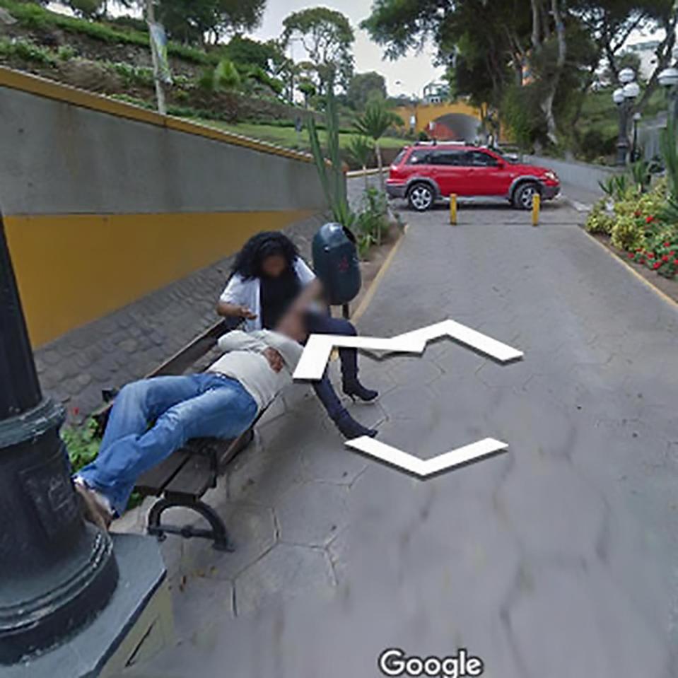 He saw the damning Street View pictures of his spouse cuddling up to a stranger while planning his route before a long drive