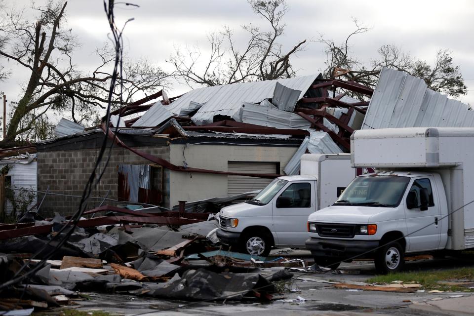  The horror storm winds topped 155mph and devastated the Gulf Coast