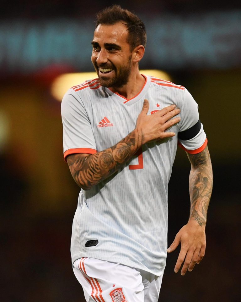  Paco Alcacer scored a double for Spain in Wales win