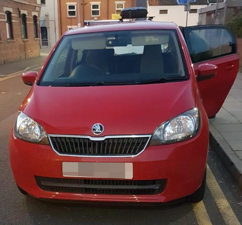  Brunt has even posted a picture of her own car on double yellows