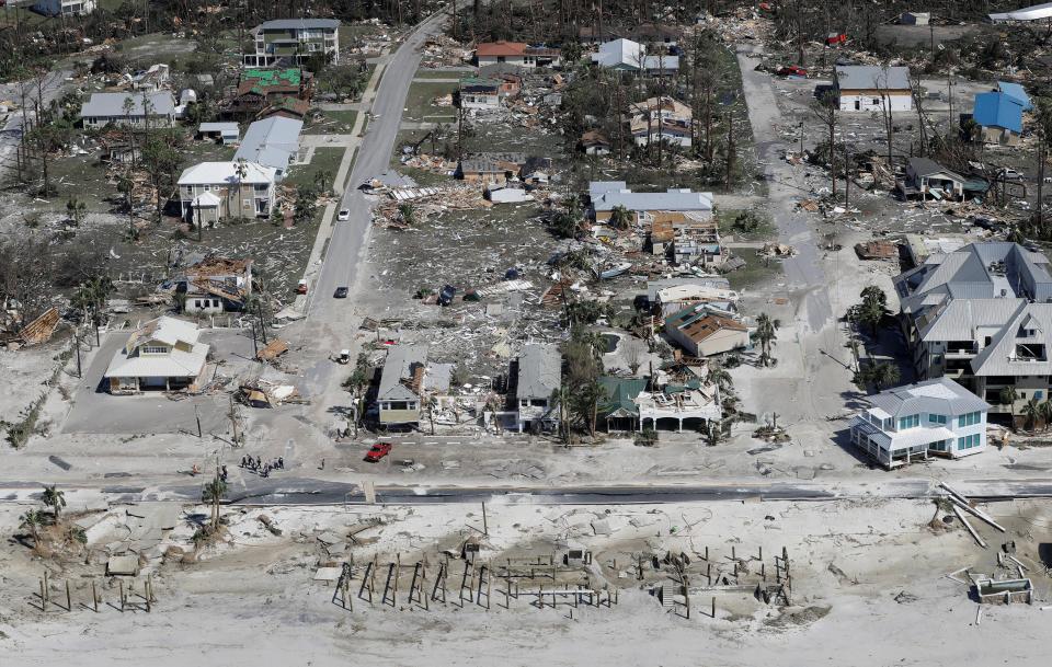  Beachfront properties left in tatters on Florida's Mexico Beach