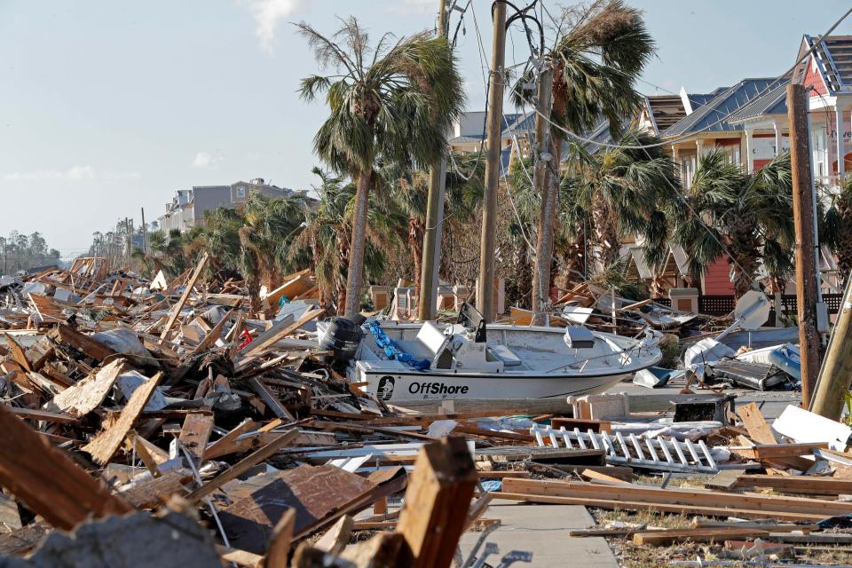  Whole buildings have been reduced to rubble across the Florida Panhandle