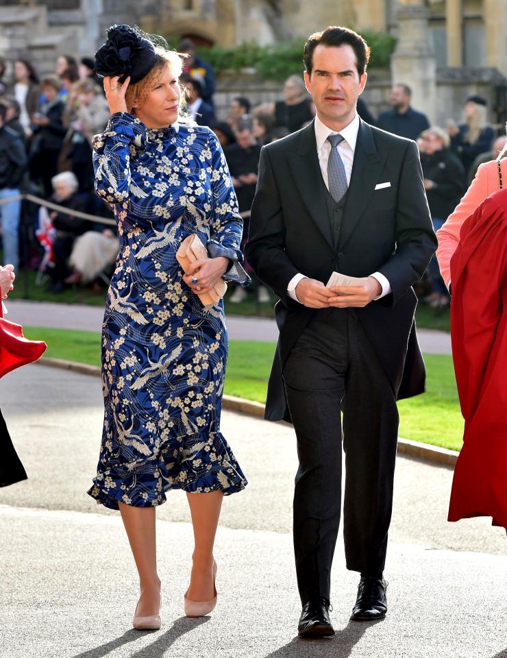  Karoline Copping and Jimmy Carr both looked suitably dressed for the occasion