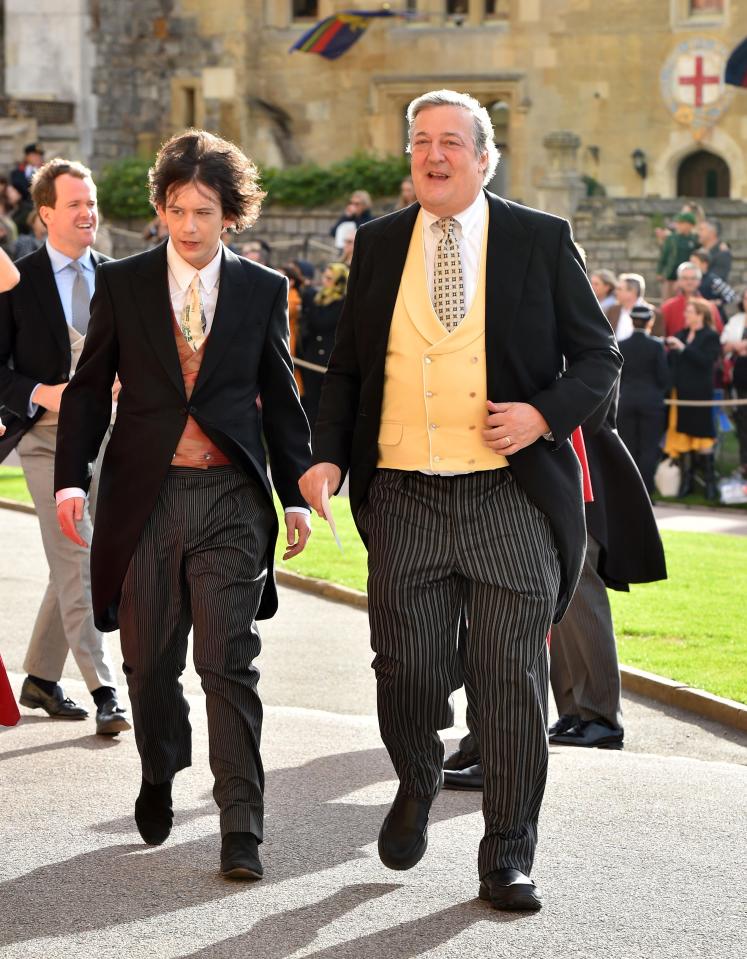  Stephen Fry was accompanied by his husband Elliott Spencer