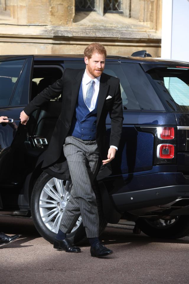  The Duke of Sussex appeared in good spirits as he exited his vehicle