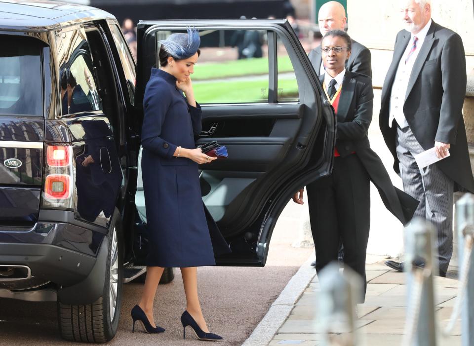 The Duchess is wearing a Noel Stewart hat