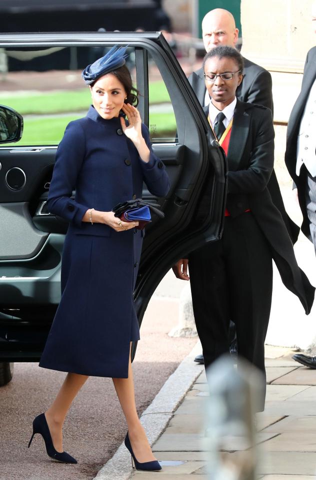 Meghan wore a stunning bespoke Givenchy ensemble