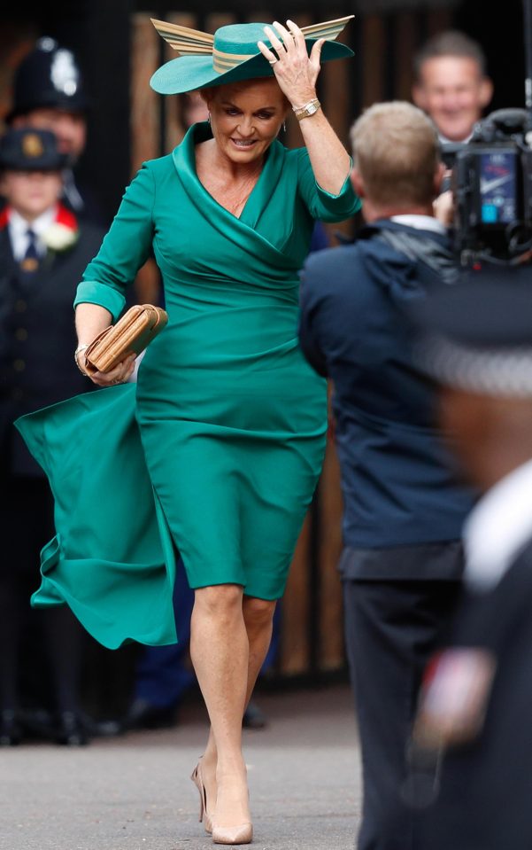  The Duchess of York looked glamorous in her emerald green ensemble