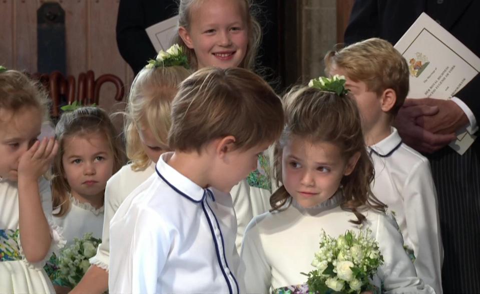 The flower girls all look adorable