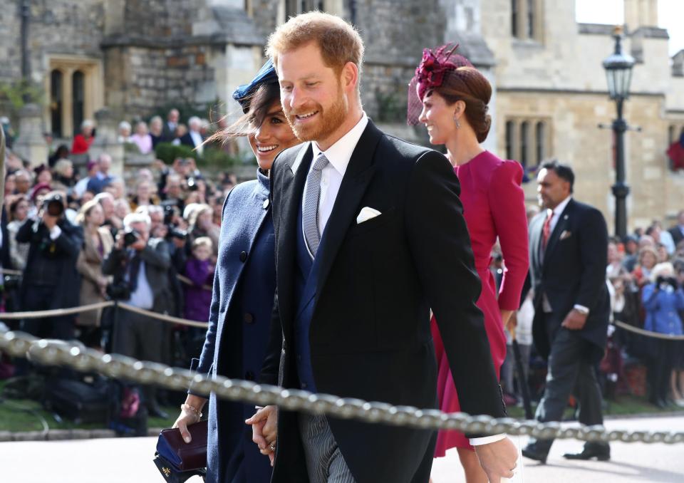 Meghan and Harry attended Princess Eugenie's wedding today