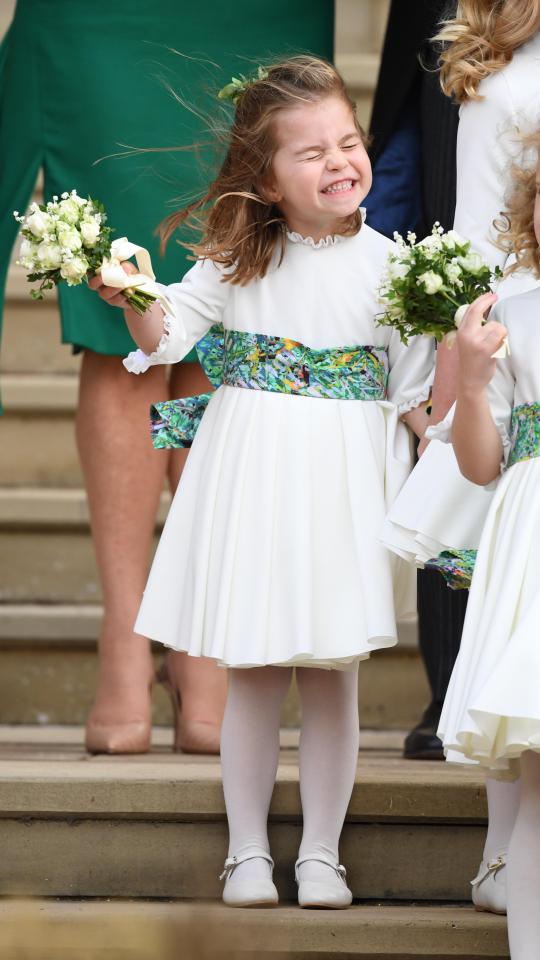  The young princess looked very excited to be there